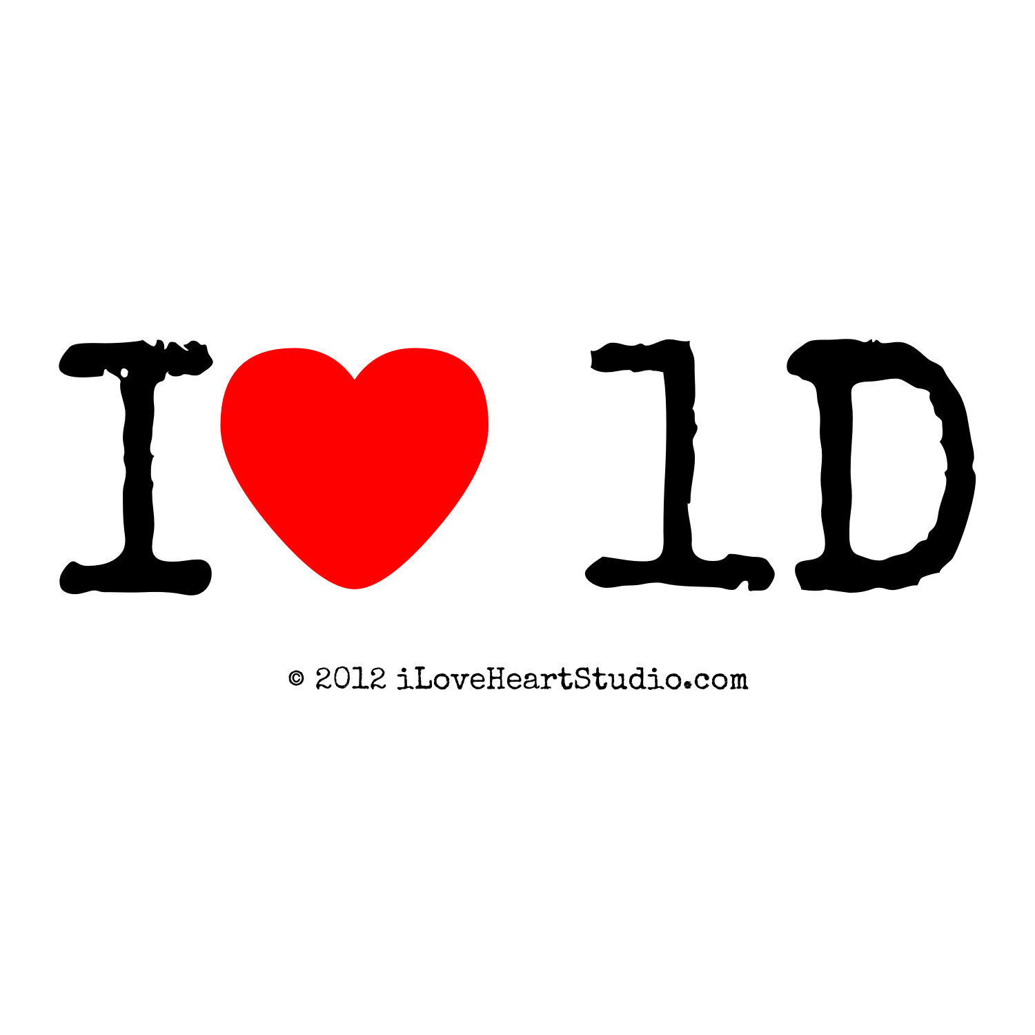 i heart 1d shirt