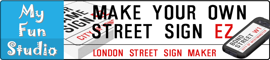My Fun Studio: London Street Sign Maker